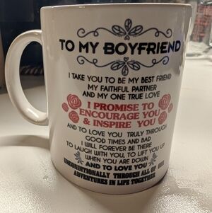 8 Oz. Soy Beeswax Pecan Pumpkin Mocha Latte Fragranced Candle .Boyfriend Mug